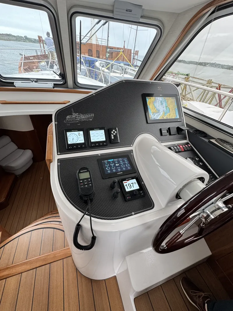 Raymarine helm aboard Wanderer